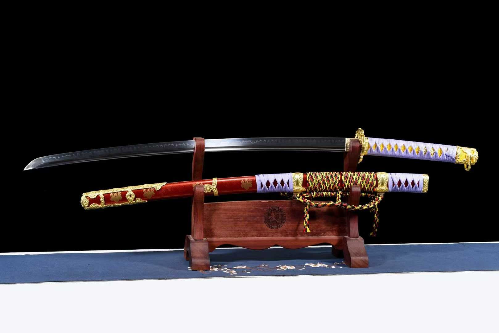 Kiếm Nhật Nam Thiết Tachi – Phiên Bản Quà Tặng Quan Đông, Thép T10 Tôi Đất Cháy Lưỡi, Mài Gương 18 Công Đoạn, Trưng Bày & Sưu Tầm Cao Cấp